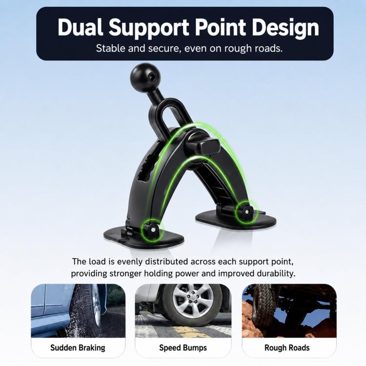 Staffa di fissaggio adesiva per console centrale di navigazione auto, Clip Type