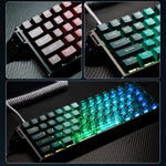 Tastiera da gioco cablata Ajazz ALUX60 con switch magnetici in alluminio CNC, frequenza di polling 8K, RT, switch RGB sostituibili a caldo da 0,01 mm., Gradient Pink, Gradient Red, Green Gradient Transparent, Red Gradient Transparent, Hollow Silver    ...