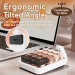 Tastiera numerica wireless Ajazz AF18 per laptop, 2.4G, 18 tasti, con simpatica copertura in silicone a forma di orsetto.