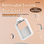 Tastiera numerica wireless Ajazz AF18 per laptop, 2.4G, 18 tasti, con simpatica copertura in silicone a forma di orsetto.