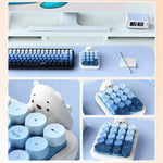 Tastiera numerica wireless Ajazz AF18 per laptop, 2.4G, 18 tasti, con simpatica copertura in silicone a forma di orsetto.
