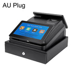 Registratore di cassa multifunzione Yokoscan T3 con doppio schermo touch e stampante integrata, ideale per ristoranti e supermercati., US Plug, UK Plug, EU Plug, AU Plug