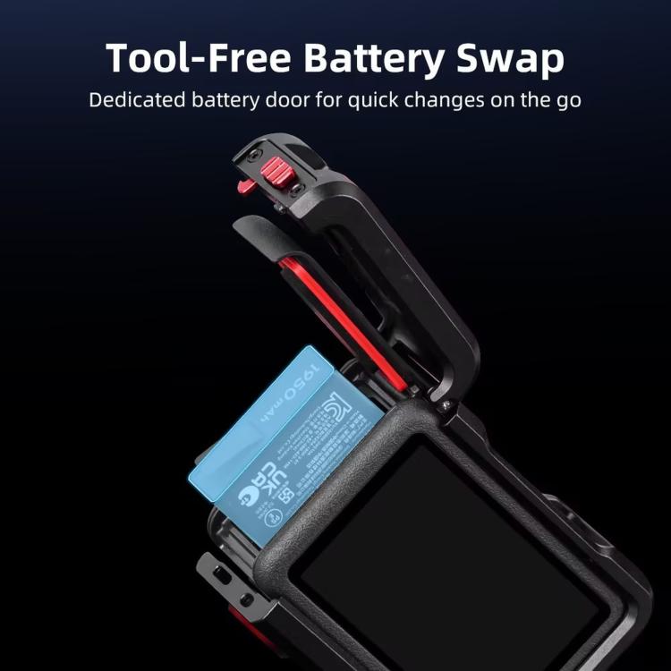 Telaio di estensione con custodia protettiva in metallo per fotocamera DJI Osmo Action 6 Flymile.