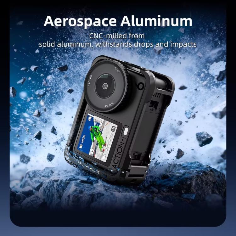 Telaio di estensione con custodia protettiva in metallo per fotocamera DJI Osmo Action 6 Flymile.