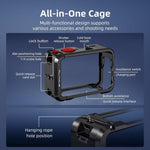 Telaio di estensione con custodia protettiva in metallo per fotocamera DJI Osmo Action 6 Flymile.