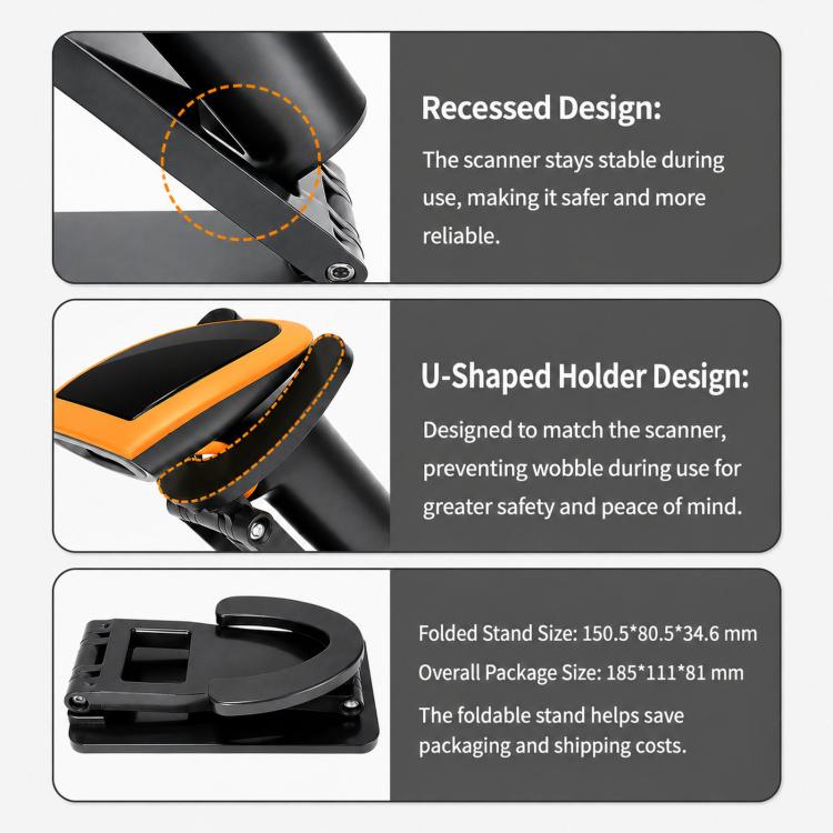 Scanner di codici QR Yokoscan per farmacie express, supermercati e magazzini, Wired, Wired With Folding Holder, Dual Wireless, Dual Wireless With Folding Holder