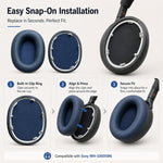 2 pezzi/confezione Cuscinetti auricolari di ricambio per cuffie Sony WH-1000XM6, cuscinetti morbidi, parti di ricambio, Protein Leather Silver, Protein Leather Blue, Cooling Gel Black, Cooling Gel Gold, Cooling Gel Blue, Lambskin Leather Black         ...