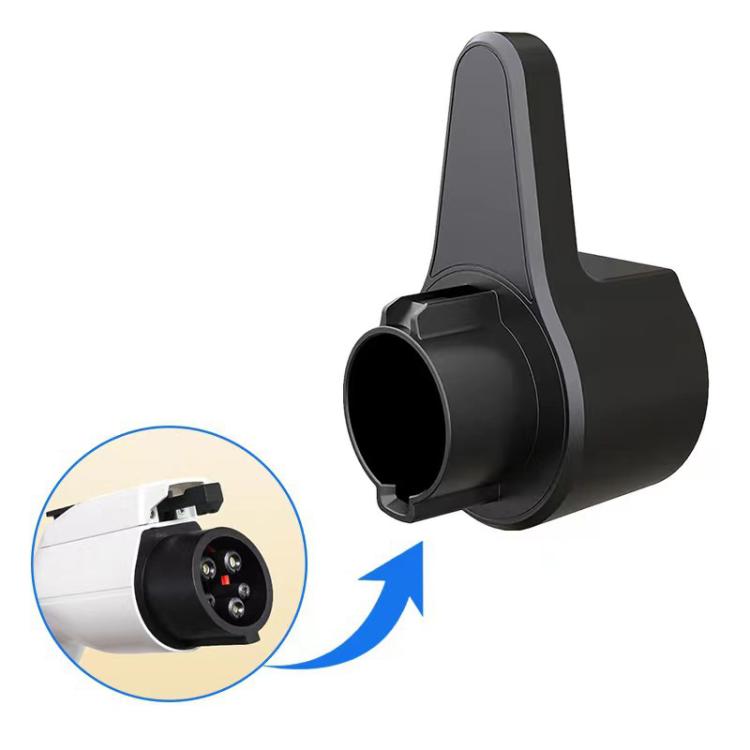Supporto per caricabatterie EV da parete, compatto, con clip per cavo e base di ricarica., SAE J1772 US Standard, Type 2 EU Standard