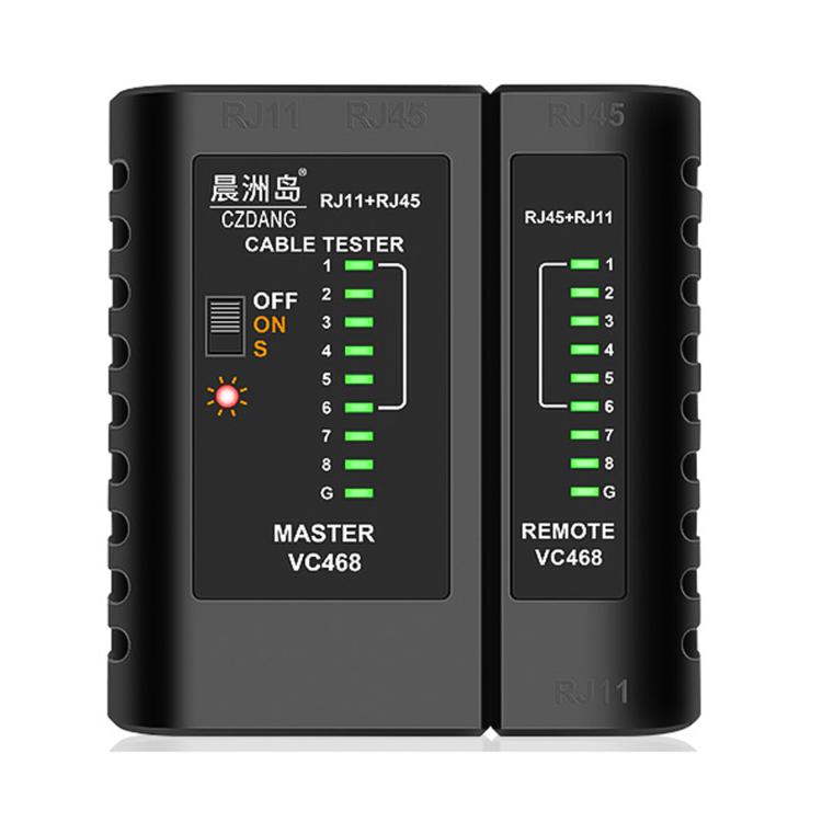 CZDANG VC468 Tester multifunzione per cavi di rete, strumento per il test di continuità del segnale a banda larga., VC468