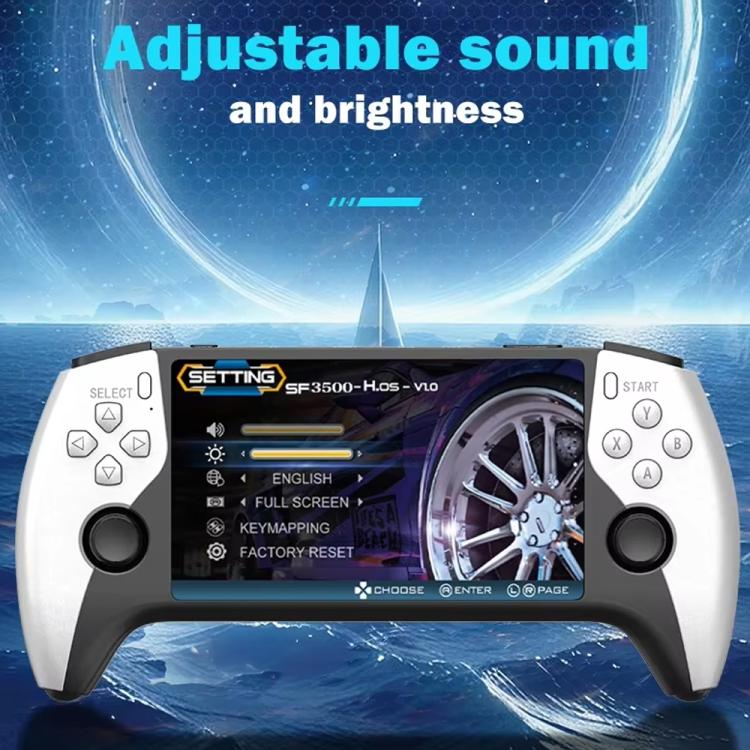 Console di gioco portatile retrò SF3500 con schermo IPS da 5 pollici, uscita HDMI FHD e mappatura dei tasti., SF3500