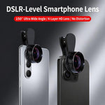 Obiettivo grandangolare HD 36K per smartphone, da agganciare alla fotocamera, ideale per vlogging e live streaming.