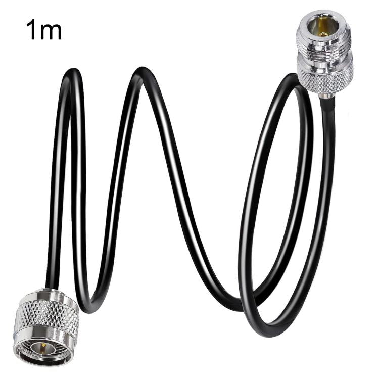 Cavo coassiale RG58 da N maschio a N femmina, 50 Ohm, bassa perdita, prolunga per antenna., 1m, 2m, 5m, 15m, 20m
