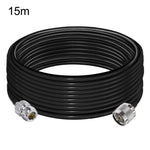 Cavo coassiale RG58 da N maschio a N femmina, 50 Ohm, bassa perdita, prolunga per antenna., 1m, 2m, 5m, 15m, 20m