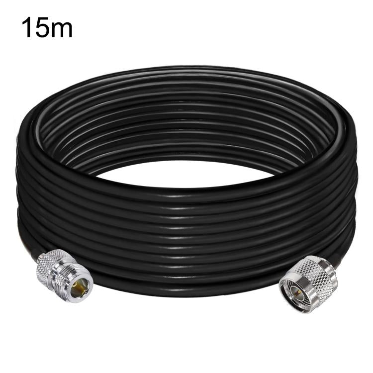 Cavo coassiale RG58 da N maschio a N femmina, 50 Ohm, bassa perdita, prolunga per antenna., 1m, 2m, 5m, 15m, 20m