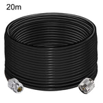Cavo coassiale RG58 da N maschio a N femmina, 50 Ohm, bassa perdita, prolunga per antenna., 1m, 2m, 5m, 15m, 20m