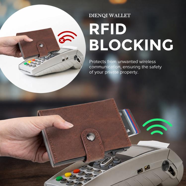 Porta carte di credito a scomparsa con cerniera e protezione RFID per AirTag di seconda generazione / AirTag di prima generazione.