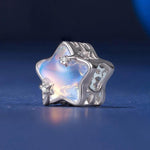 Gioielli fai da te romantici in rame placcato oro bianco con perline effetto meteora., YIC150