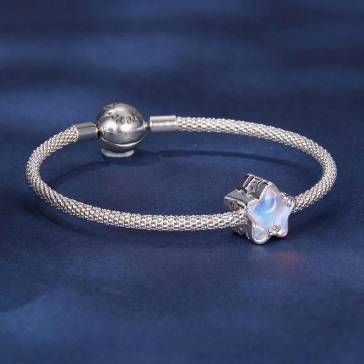 Gioielli fai da te romantici in rame placcato oro bianco con perline effetto meteora., YIC150
