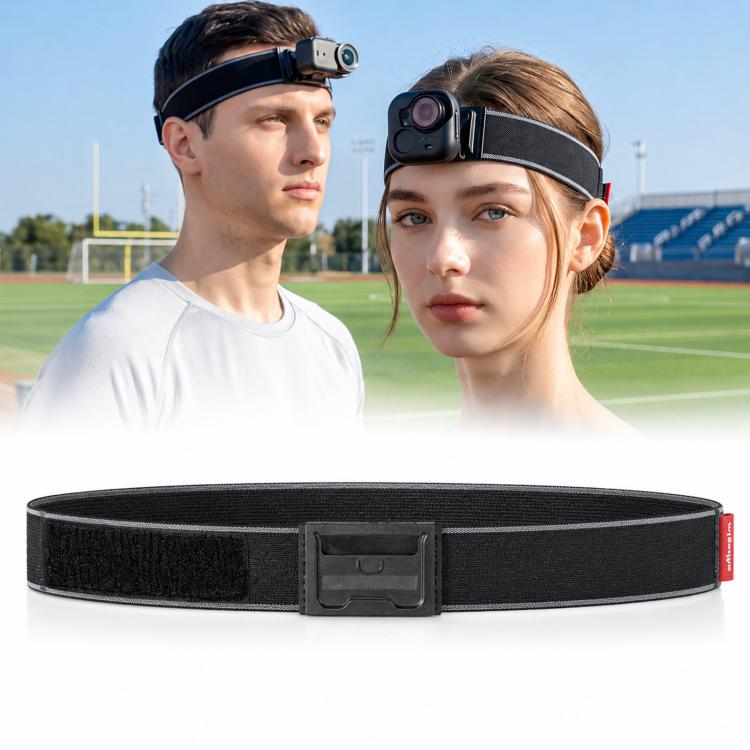 Fascia regolabile aMaginsn per Insta360 GO Ultra e DJI Osmo Nano con clip magnetica per il cappuccio., Only Headband