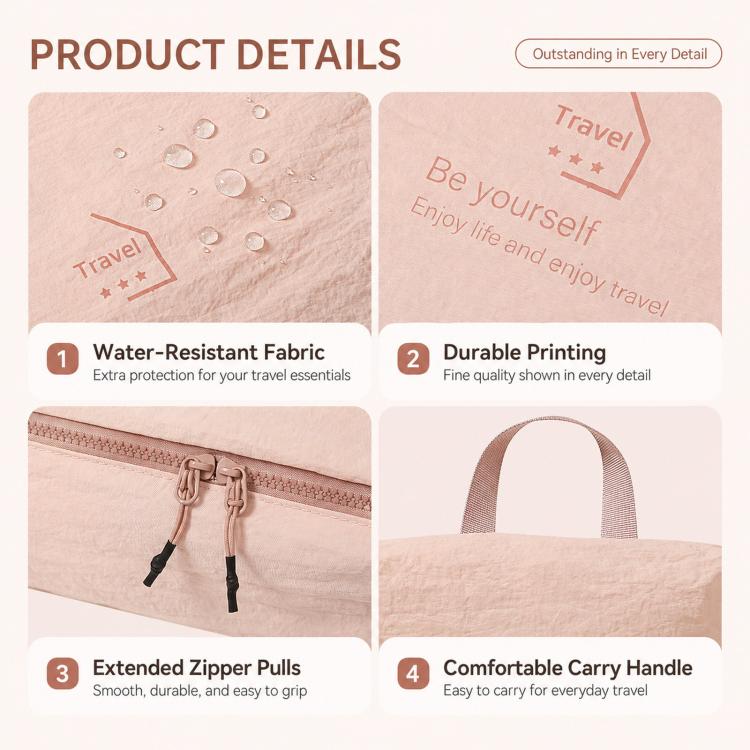 Set di 5 cubi organizer da viaggio, leggeri e resistenti all'acqua, per valigie da 26 pollici.