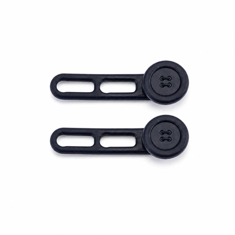 Confezione da 2 bottoni elastici in silicone flessibili per allungare la vita dei pantaloni, senza bisogno di cucire., Double Ring Black, Double Ring Blue, Double Ring Khaki, Double Ring Grey, Double Ring White, 18mm Black, 18mm Blue, 18mm Khaki       ...