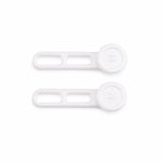 Confezione da 2 bottoni elastici in silicone flessibili per allungare la vita dei pantaloni, senza bisogno di cucire., Double Ring Black, Double Ring Blue, Double Ring Khaki, Double Ring Grey, Double Ring White, 18mm Black, 18mm Blue, 18mm Khaki       ...