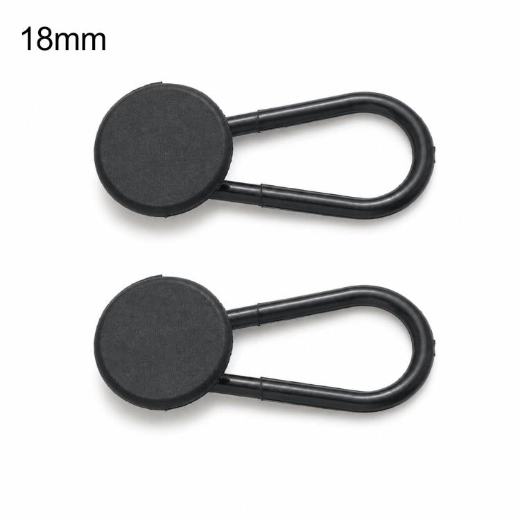 Confezione da 2 bottoni elastici in silicone flessibili per allungare la vita dei pantaloni, senza bisogno di cucire., Double Ring Black, Double Ring Blue, Double Ring Khaki, Double Ring Grey, Double Ring White, 18mm Black, 18mm Blue, 18mm Khaki       ...