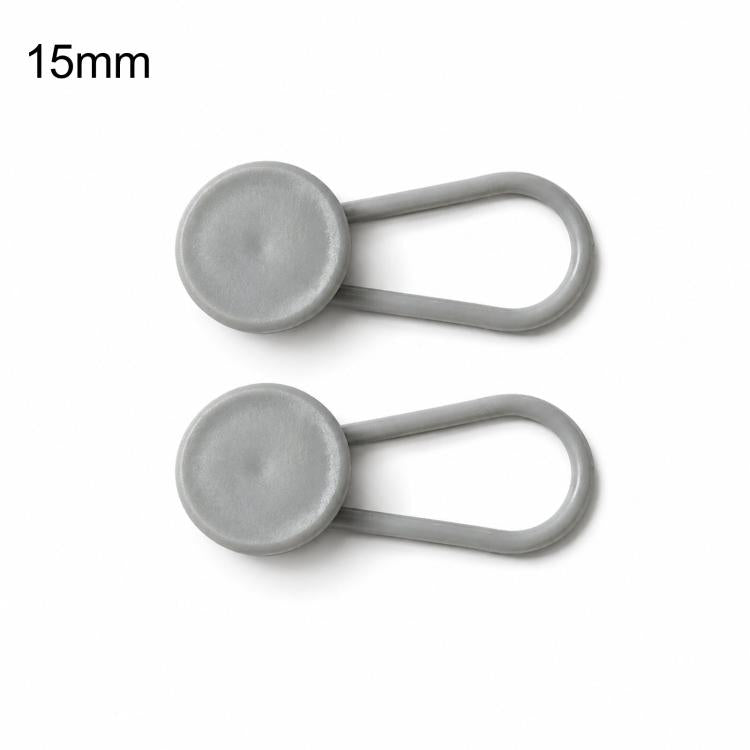 Confezione da 2 bottoni elastici in silicone flessibili per allungare la vita dei pantaloni, senza bisogno di cucire., Double Ring Black, Double Ring Blue, Double Ring Khaki, Double Ring Grey, Double Ring White, 18mm Black, 18mm Blue, 18mm Khaki       ...