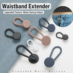 Confezione da 2 bottoni elastici in silicone flessibili per allungare la vita dei pantaloni, senza bisogno di cucire., Double Ring Black, Double Ring Blue, Double Ring Khaki, Double Ring Grey, Double Ring White, 18mm Black, 18mm Blue, 18mm Khaki       ...
