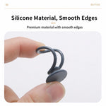 Confezione da 2 bottoni elastici in silicone flessibili per allungare la vita dei pantaloni, senza bisogno di cucire., Double Ring Black, Double Ring Blue, Double Ring Khaki, Double Ring Grey, Double Ring White, 18mm Black, 18mm Blue, 18mm Khaki       ...