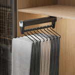 Asta appendiabiti estraibile, montaggio superiore, estensibile per pantaloni e sciarpe, 26cm Standard Black, 31cm Standard Black, 36cm Standard Black, 41cm Standard Black, 46cm Standard Black, 51cm Standard Black, 56cm Standard Black, 26cm Standard Whi...