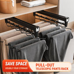 Asta appendiabiti estraibile, montaggio superiore, estensibile per pantaloni e sciarpe, 26cm Standard Black, 31cm Standard Black, 36cm Standard Black, 41cm Standard Black, 46cm Standard Black, 51cm Standard Black, 56cm Standard Black, 26cm Standard Whi...