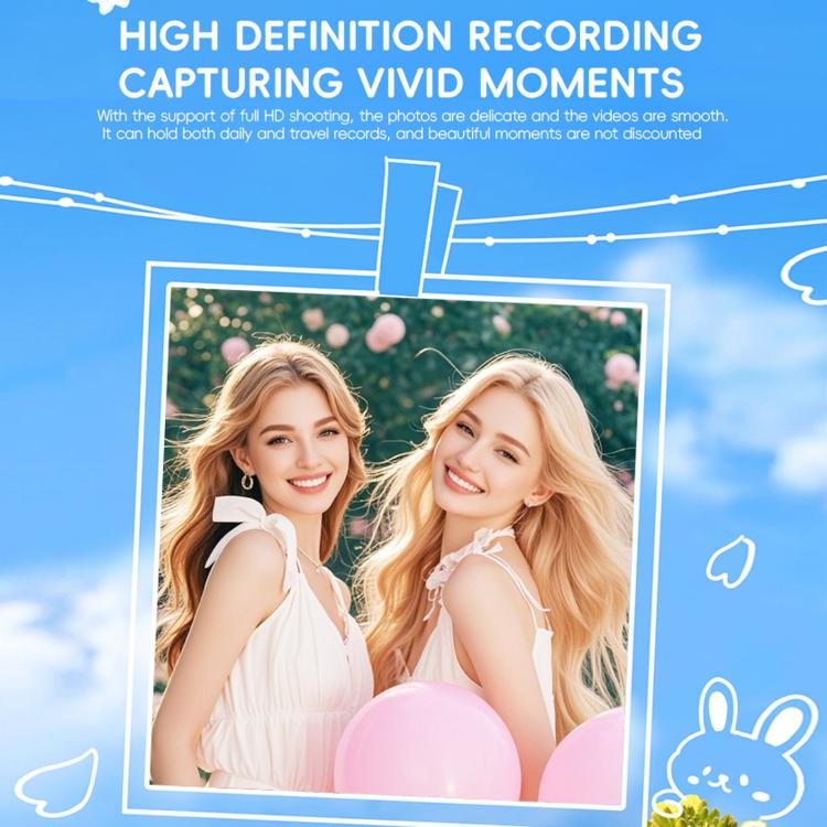 Mini fotocamera tascabile HD per selfie e registrazioni video, ideale per studenti.