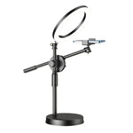 Supporto per luce di riempimento sollevabile per live streaming mobile, staffa girevole per riprese dall'alto., 16cm, 26cm