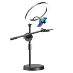 Supporto per luce di riempimento sollevabile per live streaming mobile, staffa girevole per riprese dall'alto., 16cm, 26cm
