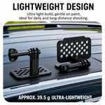 Staffa di montaggio in lega di alluminio per prese d'aria auto, compatibile con DJI, Insta360, GoPro e altre action camera.