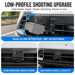 Staffa di montaggio in lega di alluminio per prese d'aria auto, compatibile con DJI, Insta360, GoPro e altre action camera.