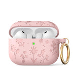 Custodia in silicone con incisione floreale AhaStyle WG186 per AirPods Pro 3