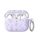 Custodia in silicone con incisione floreale AhaStyle WG186 per AirPods Pro 3