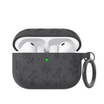 Custodia in silicone con incisione floreale AhaStyle WG186 per AirPods Pro 3