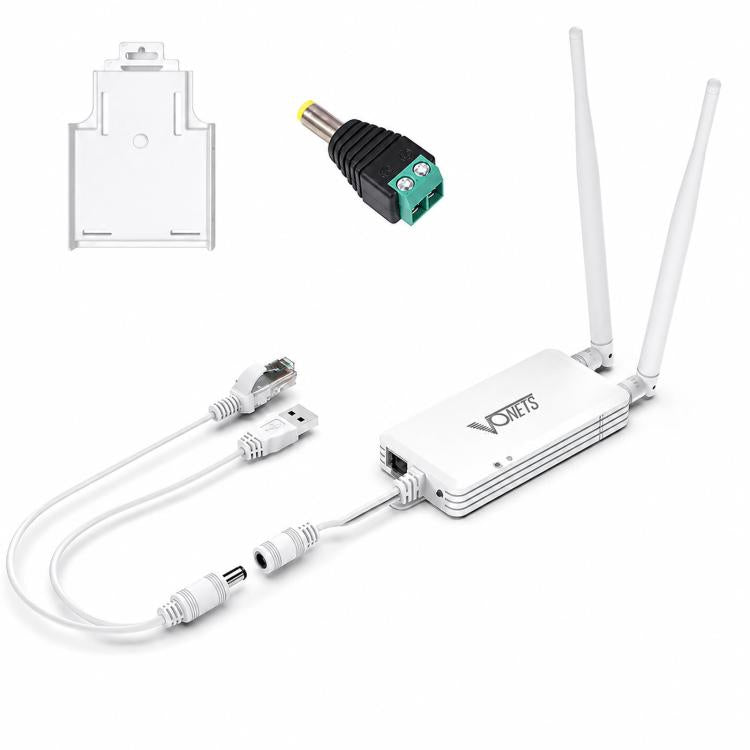 Convertitore seriale industriale a Ethernet WiFi 2.4G 300Mbps, router bridge wireless, VONETS VAP11S-232 External Antenna, VONETS VAP11S-D232 Internal Antenna