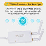 Convertitore seriale industriale a Ethernet WiFi 2.4G 300Mbps, router bridge wireless, VONETS VAP11S-232 External Antenna, VONETS VAP11S-D232 Internal Antenna