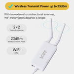 Convertitore seriale industriale a Ethernet WiFi 2.4G 300Mbps, router bridge wireless, VONETS VAP11S-232 External Antenna, VONETS VAP11S-D232 Internal Antenna