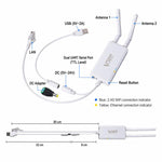 Convertitore seriale industriale a Ethernet WiFi 2.4G 300Mbps, router bridge wireless, VONETS VAP11S-232 External Antenna, VONETS VAP11S-D232 Internal Antenna