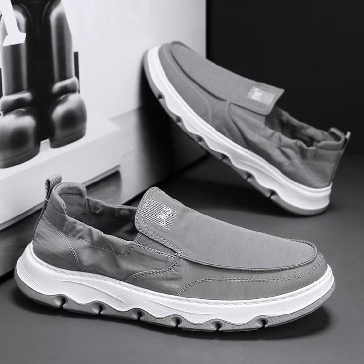 Scarpe da uomo in tela di seta ghiacciata, modello slip-on, sportive casual da skate, 39, 40, 41, 42, 43, 44