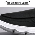 Scarpe da uomo in tela di seta ghiacciata, modello slip-on, sportive casual da skate, 39, 40, 41, 42, 43, 44