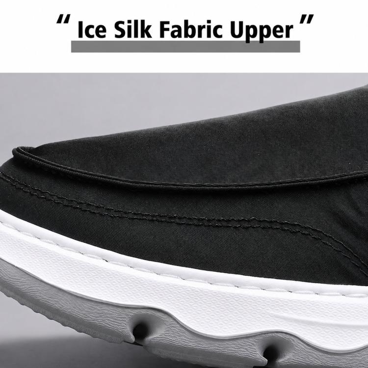 Scarpe da uomo in tela di seta ghiacciata, modello slip-on, sportive casual da skate, 39, 40, 41, 42, 43, 44