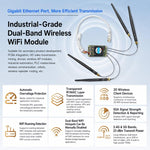 Modulo WiFi Gigabit, router bridge industriale da seriale a Ethernet, VONETS VM1200, VONETS VM1800