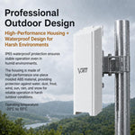 VONETS VBGO-5G Bridge CPE wireless 5G per esterni, 1800 Mbps, punto a punto, accesso WiFi a lungo raggio PoE, VBGO-5G