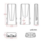 Bridge wireless per esterni, 1200 Mbps Dual Band WiFi AP Bridge CPE, 2 porte Gigabit PoE, VBGO1200